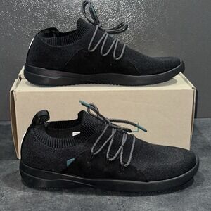 Vessi Cityscape Classic Sneaker Mens Size 10 Waterproof Shoes Storm Black Black